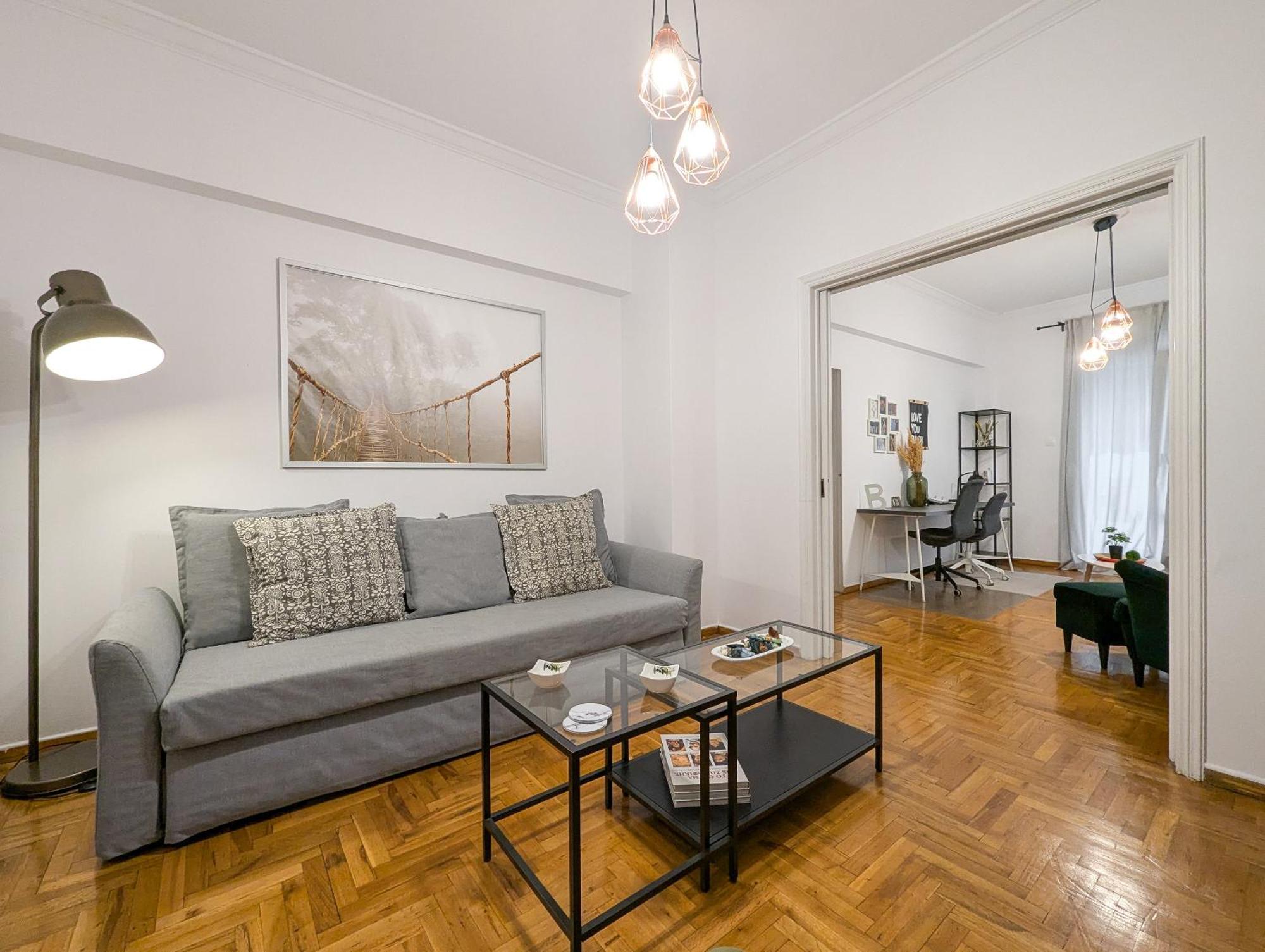 Spacious Apt For 5 Guests Next To Acropolis&Metro 雅典 外观 照片