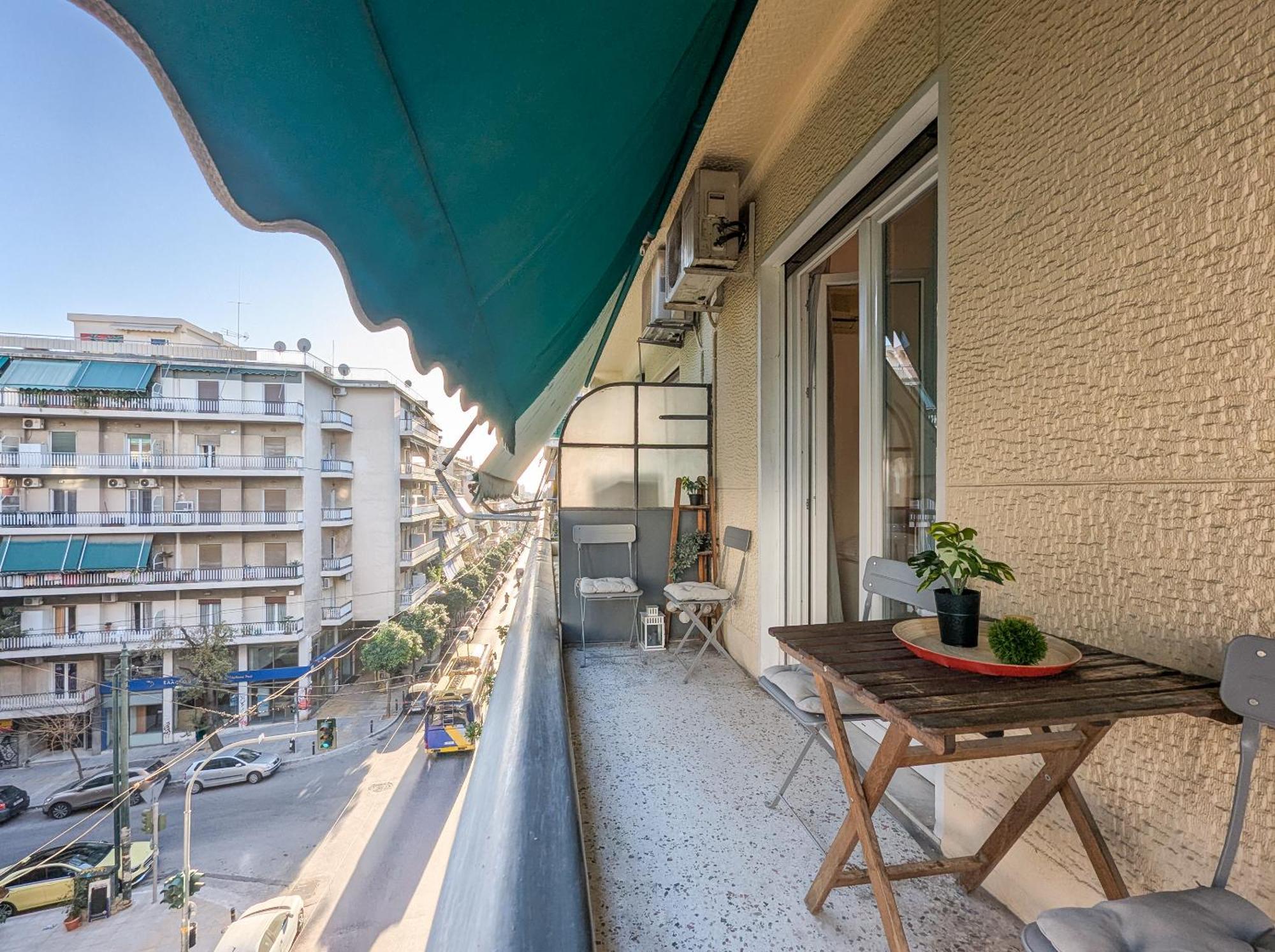 Spacious Apt For 5 Guests Next To Acropolis&Metro 雅典 外观 照片
