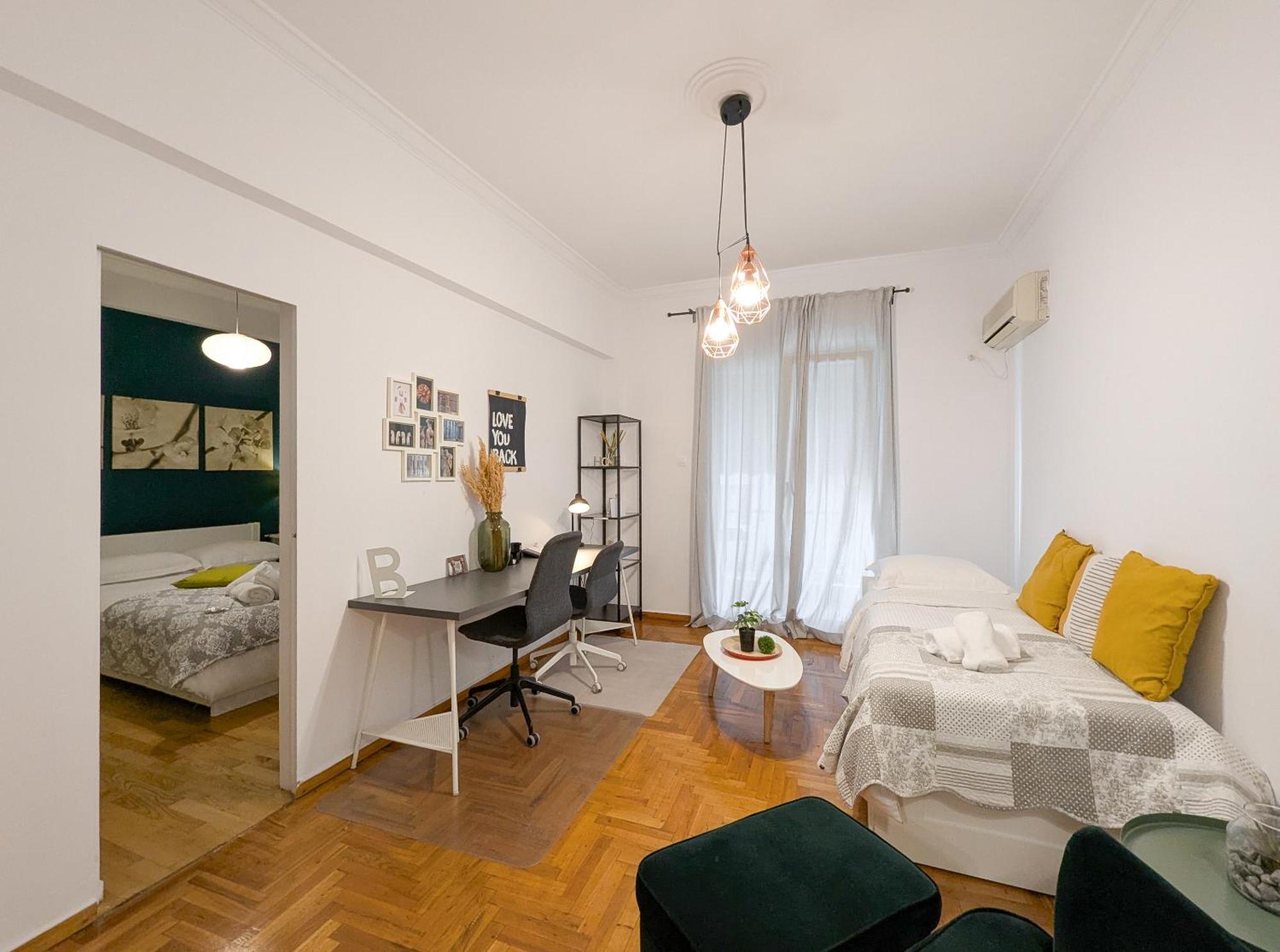 Spacious Apt For 5 Guests Next To Acropolis&Metro 雅典 外观 照片